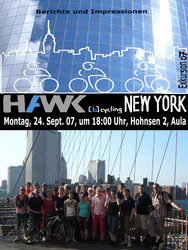 Auf dem Fahrrad durch New York - Studenten berichten am 24.September, 18:00 Uhr