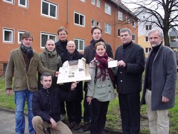 (v.l.n.r.) Niels Malipaard, Hans Lamb (knieend), Matthias Pinkepank, Günter Weber, Thomas Kauer