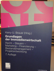 Cover Buch Grundlagen der Immobilenwirtschaft