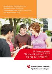 Ansicht auf den Flyer der Veranstaltung Duales Studium am 21.09.2011 an der Fak. N 