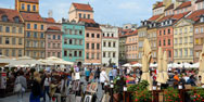 Der wiederaufgebaute Marktplatz von Warschau