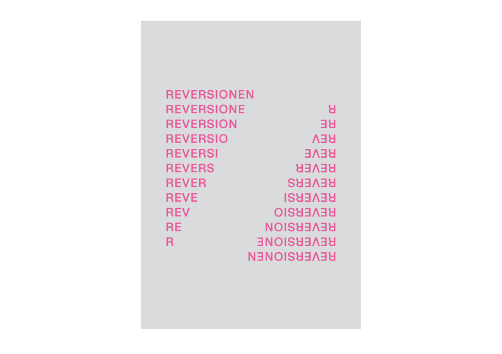 RE/VERSIONEN Buchcover © Neofelis-Verlag